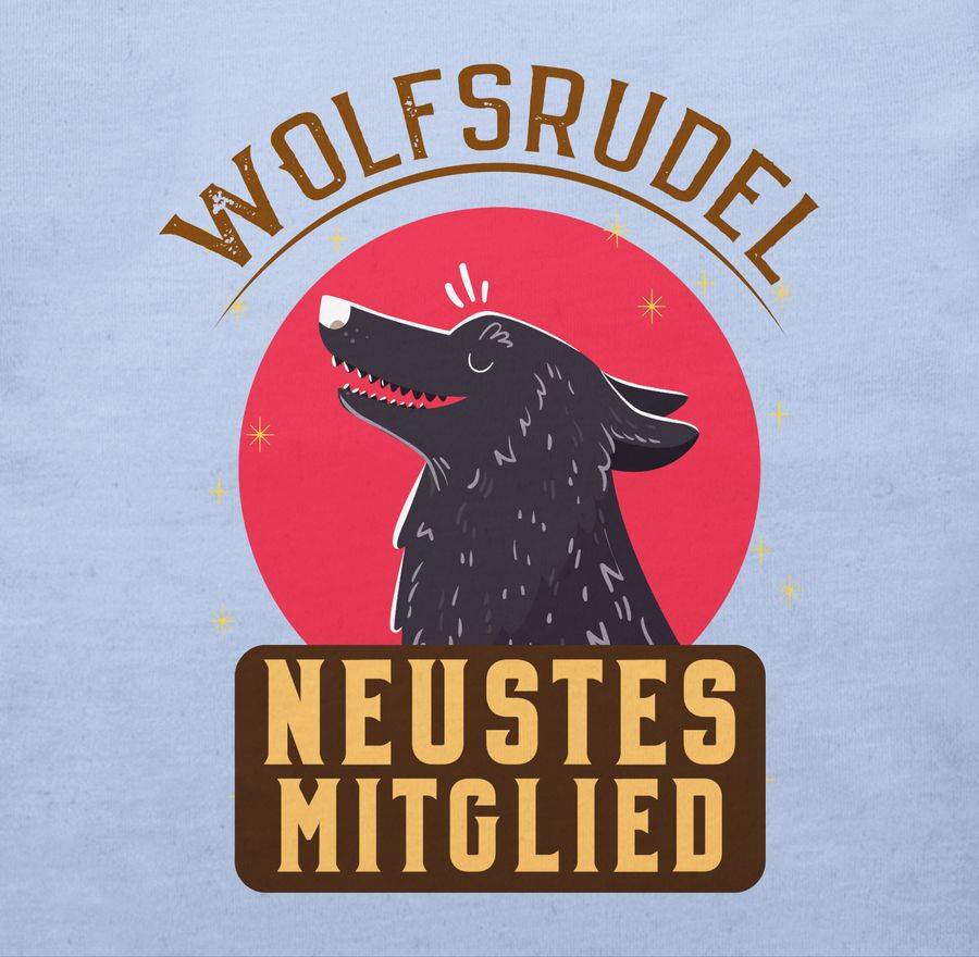 Shirtracer Wolfsrudel Neustes Mitglied: Tshirt Gym Bag Shirtracer