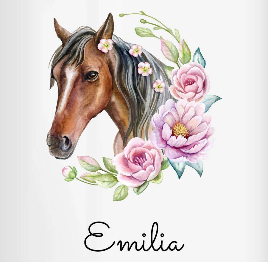 Shirtracer Wunschname Pferdekopf Name Shirts & Mehr Shirtracer