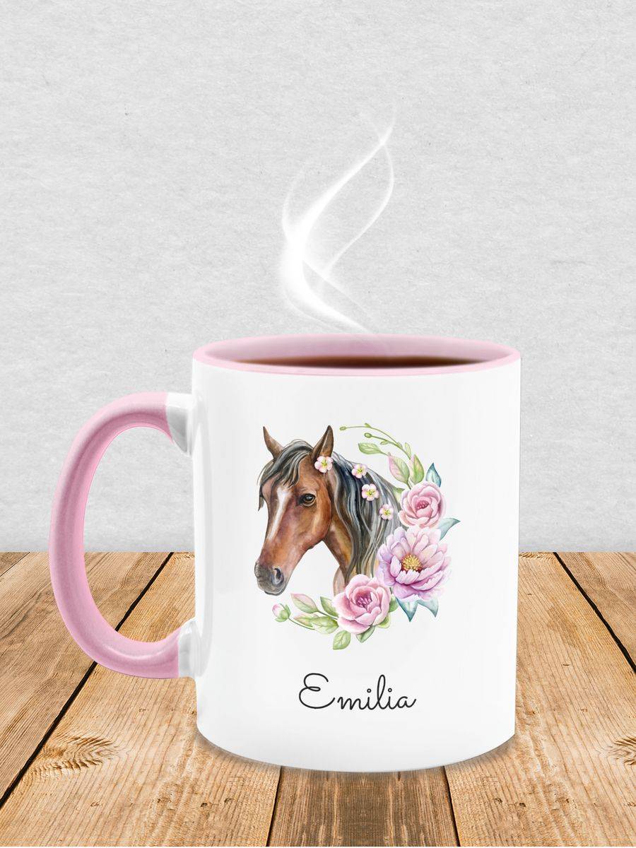 Shirtracer Wunschname Pferdekopf Name Shirts & Mehr Shirtracer