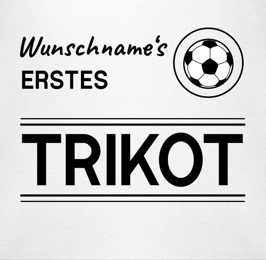 Shirtracer Wunschname's Erstes Trikot - Schwarz: Tshirt Gym Bag Shirtracer