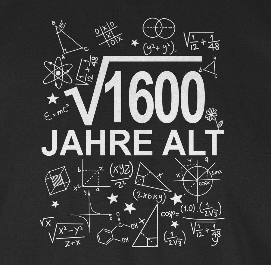Shirtracer (Wurzel 1600) Vierzig Jahre Alt Weiß: T-Shirt Gym Bag Shirtracer