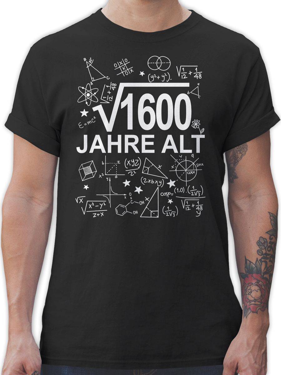Shirtracer (Wurzel 1600) Vierzig Jahre alt weiß: T-Shirt Gym Bag Shirtracer