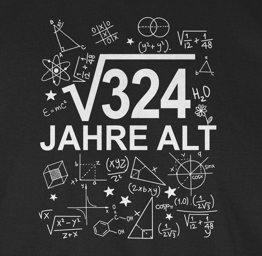 Shirtracer (Wurzel 324) Achtzehn Jahre Alt Weiß Shirts & Mehr Shirtracer