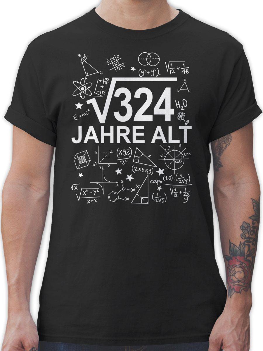 Shirtracer (Wurzel 324) Achtzehn Jahre Alt Weiß Shirts & Mehr Shirtracer