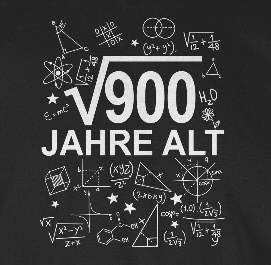 Shirtracer (Wurzel 900) Dreißig Jahre Alt Weiß Shirts & Mehr Shirtracer