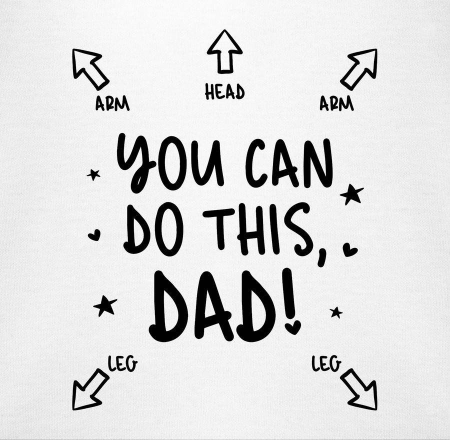 Shirtracer You Can Do This Dad - Anleitung Für Papa: Tshirt Rucksack Shirtracer