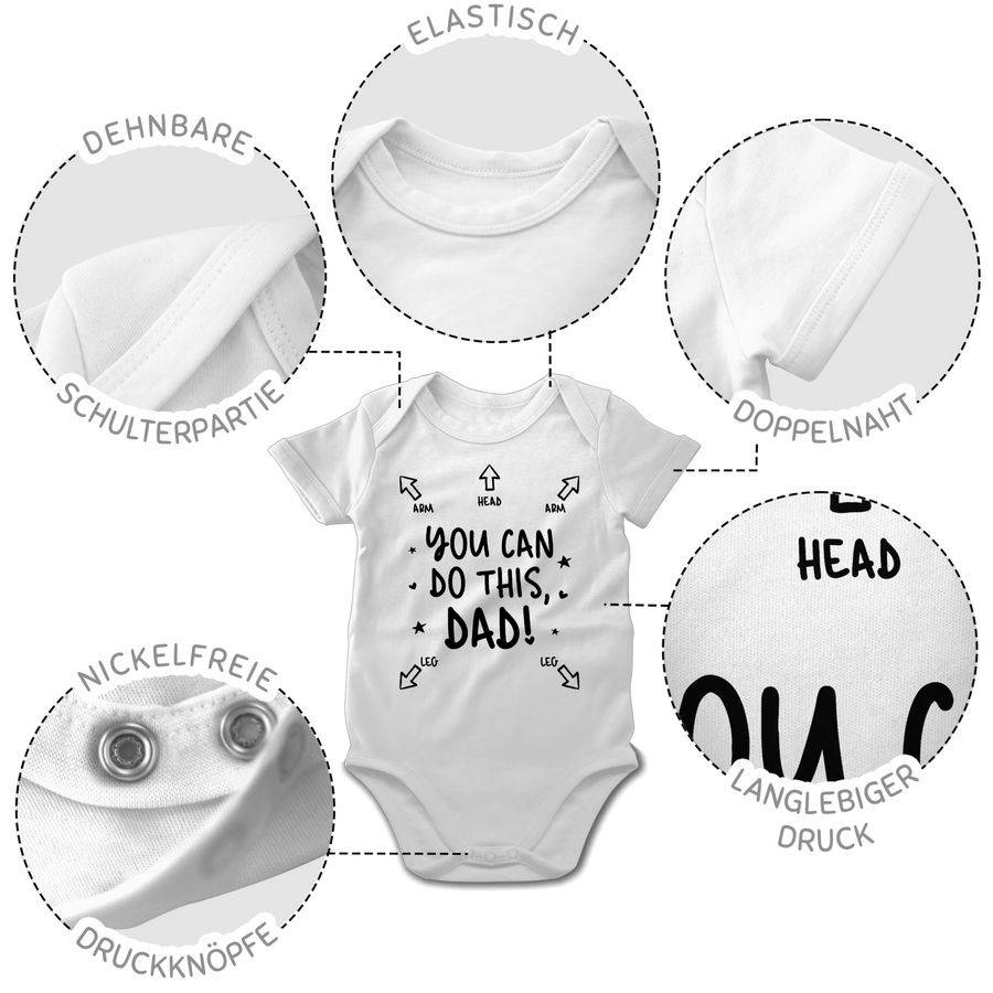 Shirtracer You Can Do This Dad - Anleitung Für Papa: Tshirt Rucksack Shirtracer