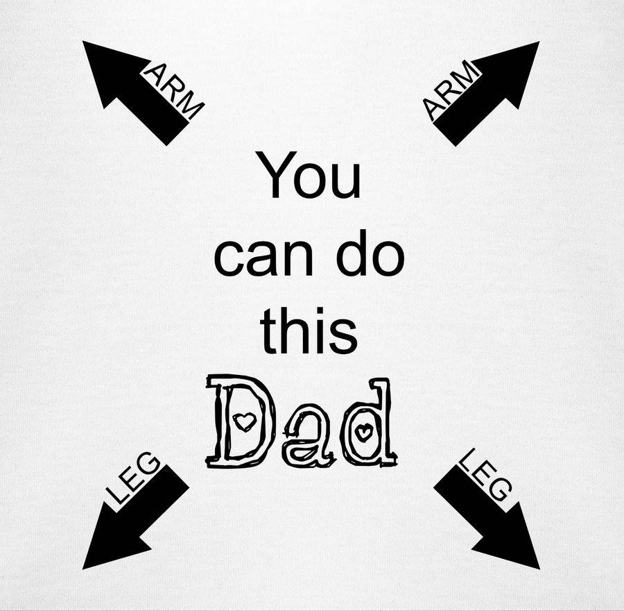 Shirtracer You Can Do This Dad - Ratgeber Für Papa: T-Shirt Turnbeutel Shirtracer