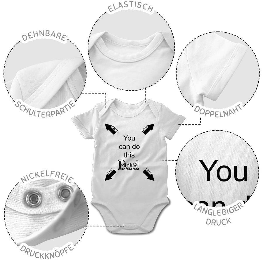 Shirtracer You Can Do This Dad - Ratgeber Für Papa: T-Shirt Turnbeutel Shirtracer