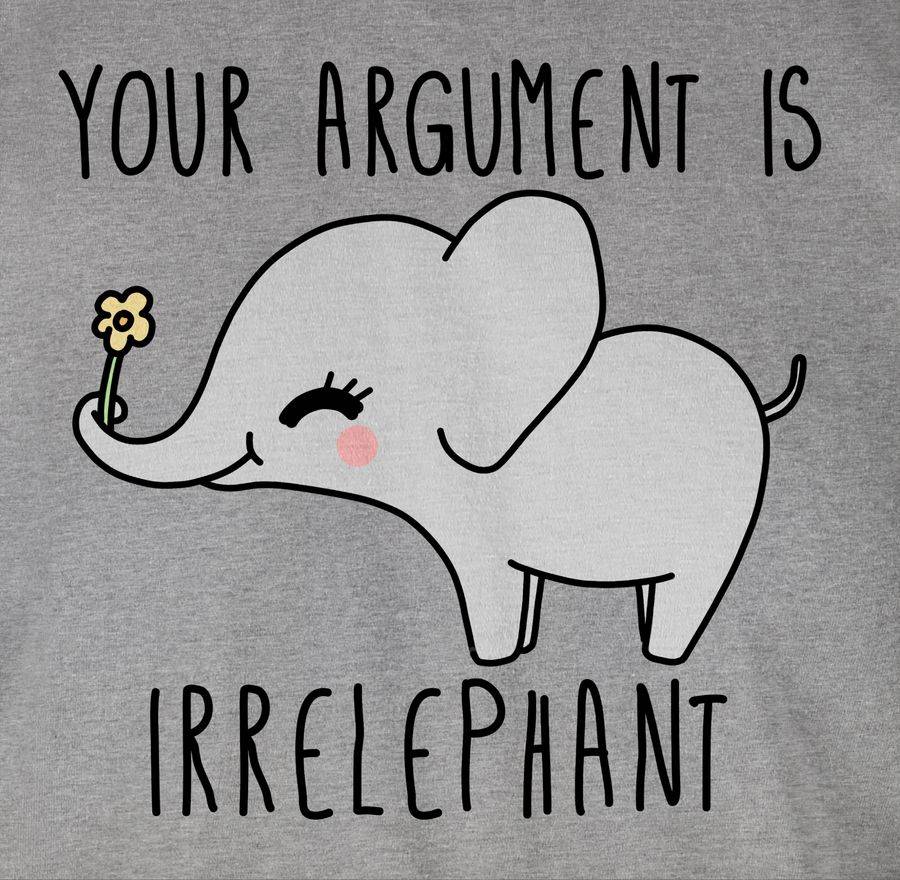 Shirtracer Your Argument Is Irrelephant: Tshirt Rucksack Shirtracer