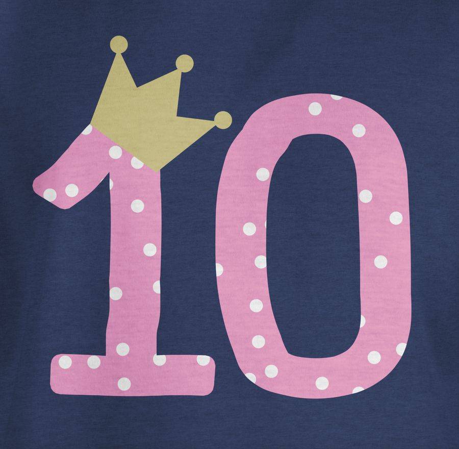 Shirtracer Zehn Krone Mädchen Zehnter Shirts & Mehr Shirtracer