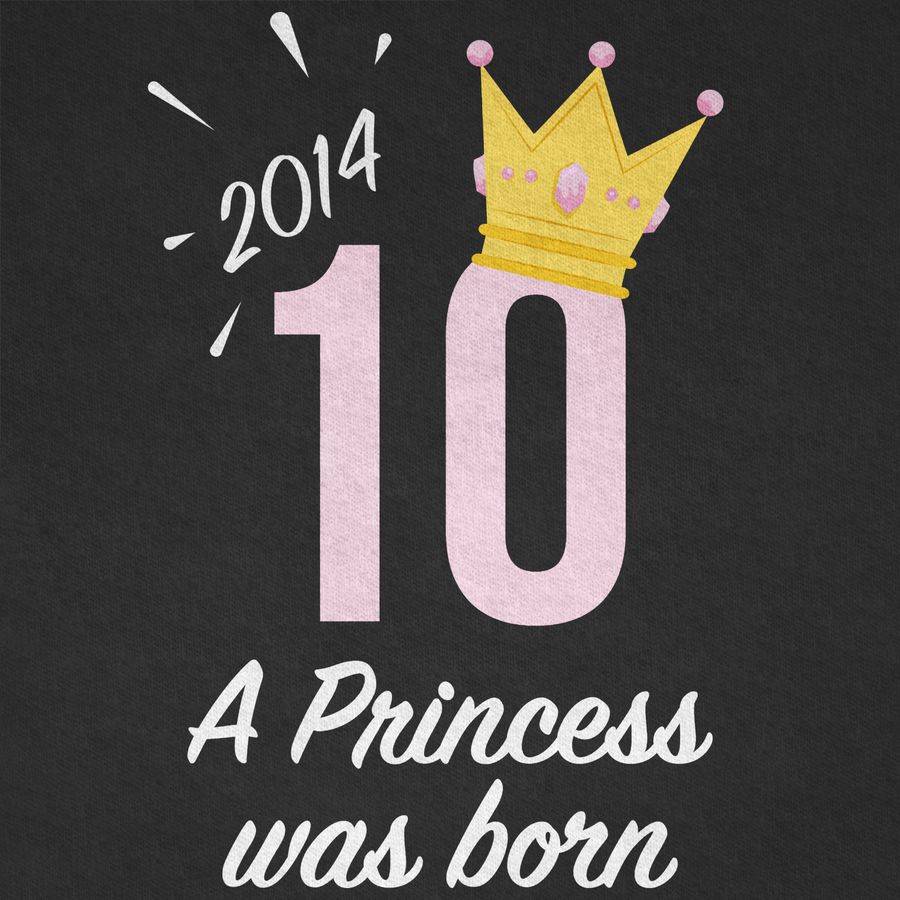 Shirtracer Zehnter Mädchen Princess 2014 Shirts & Mehr Shirtracer