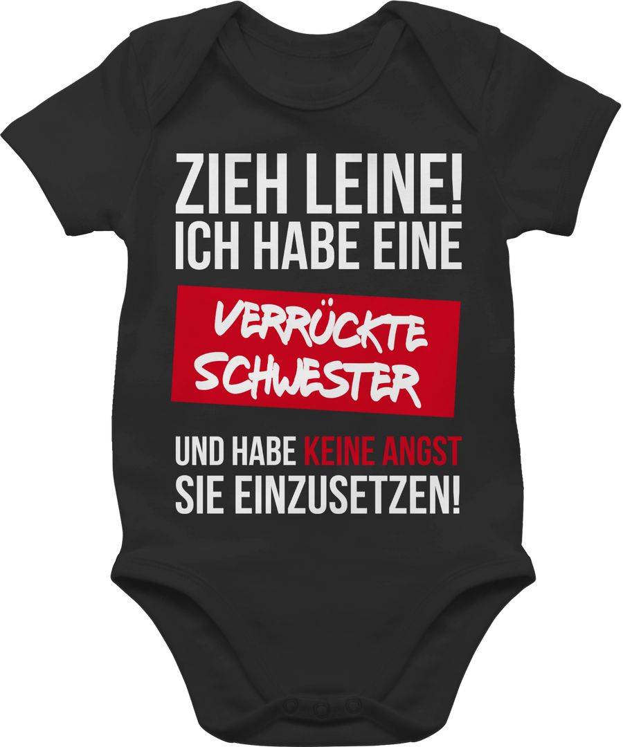 Shirtracer Zieh Leine Ich habe eine verrückte Schwester: Tshirt Rucksack Shirtracer
