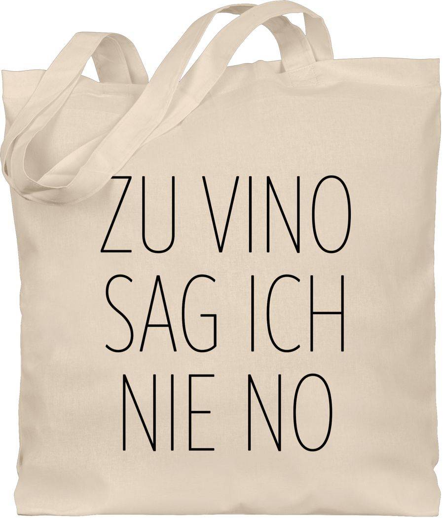 Shirtracer Zu Vino sag ich nie No schwarz Shirts & Mehr Shirtracer