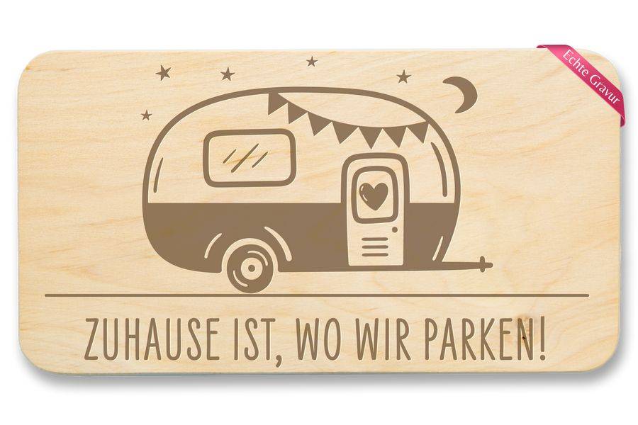 Shirtracer Zuhause ist da wo wir parken - Geschenk Wohnwagen Wohnanhänger Camper Shirts & Shirtracer