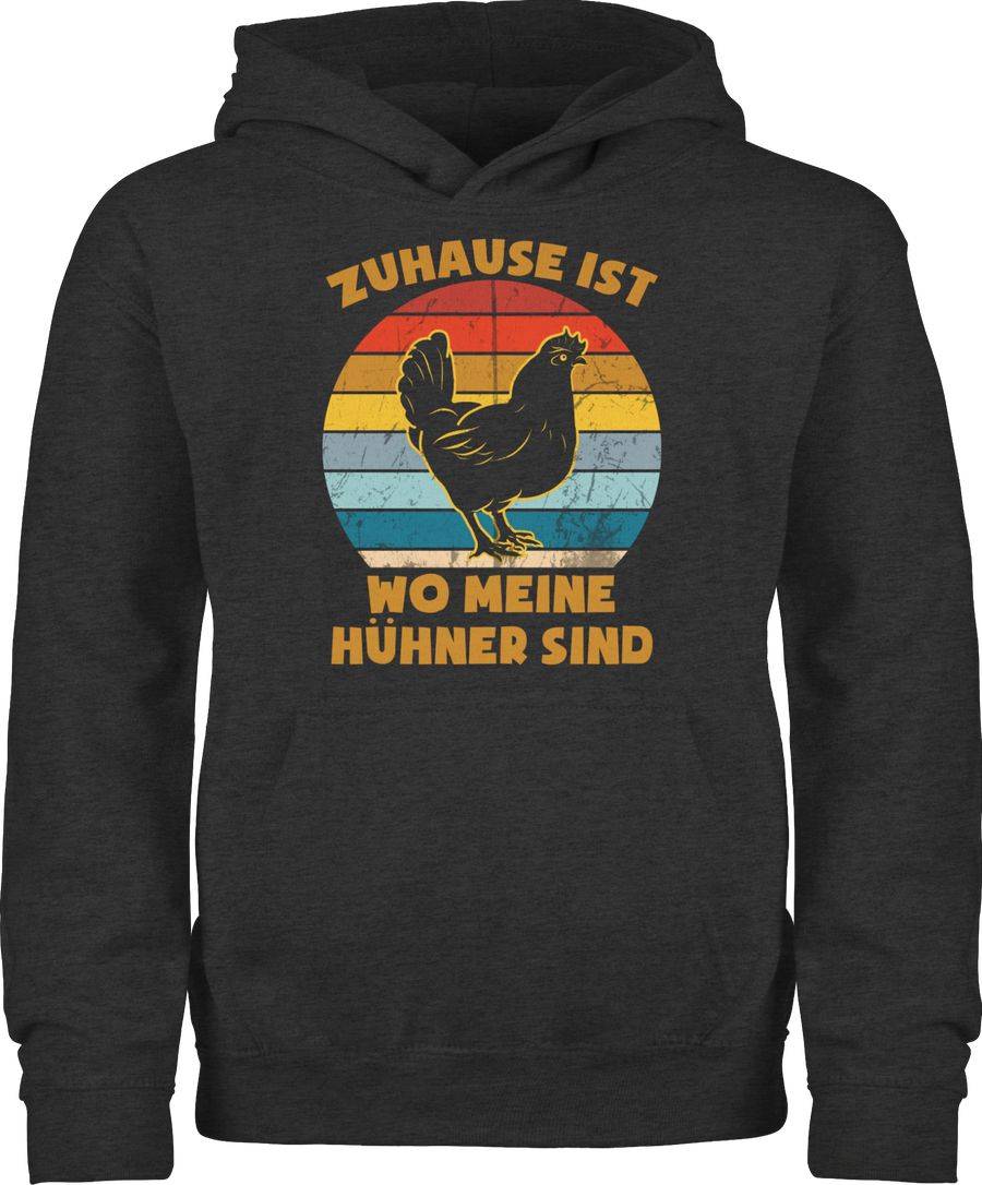 Shirtracer Zuhause ist wo meine Hühner sind - Henne Vintage: T-Shirt Turnbeutel Shirtracer