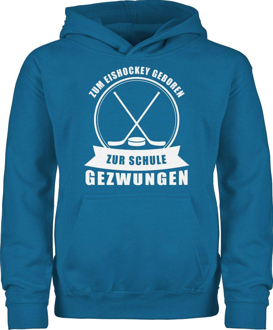 Shirtracer Zum Eishockey geboren. Zur Schule gezwungen Shirts & Mehr Shirtracer