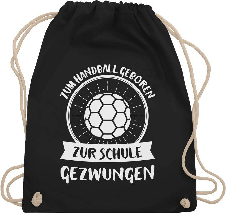 Shirtracer Zum Handball geboren zur Schule gezwungen Shirts & Mehr Shirtracer