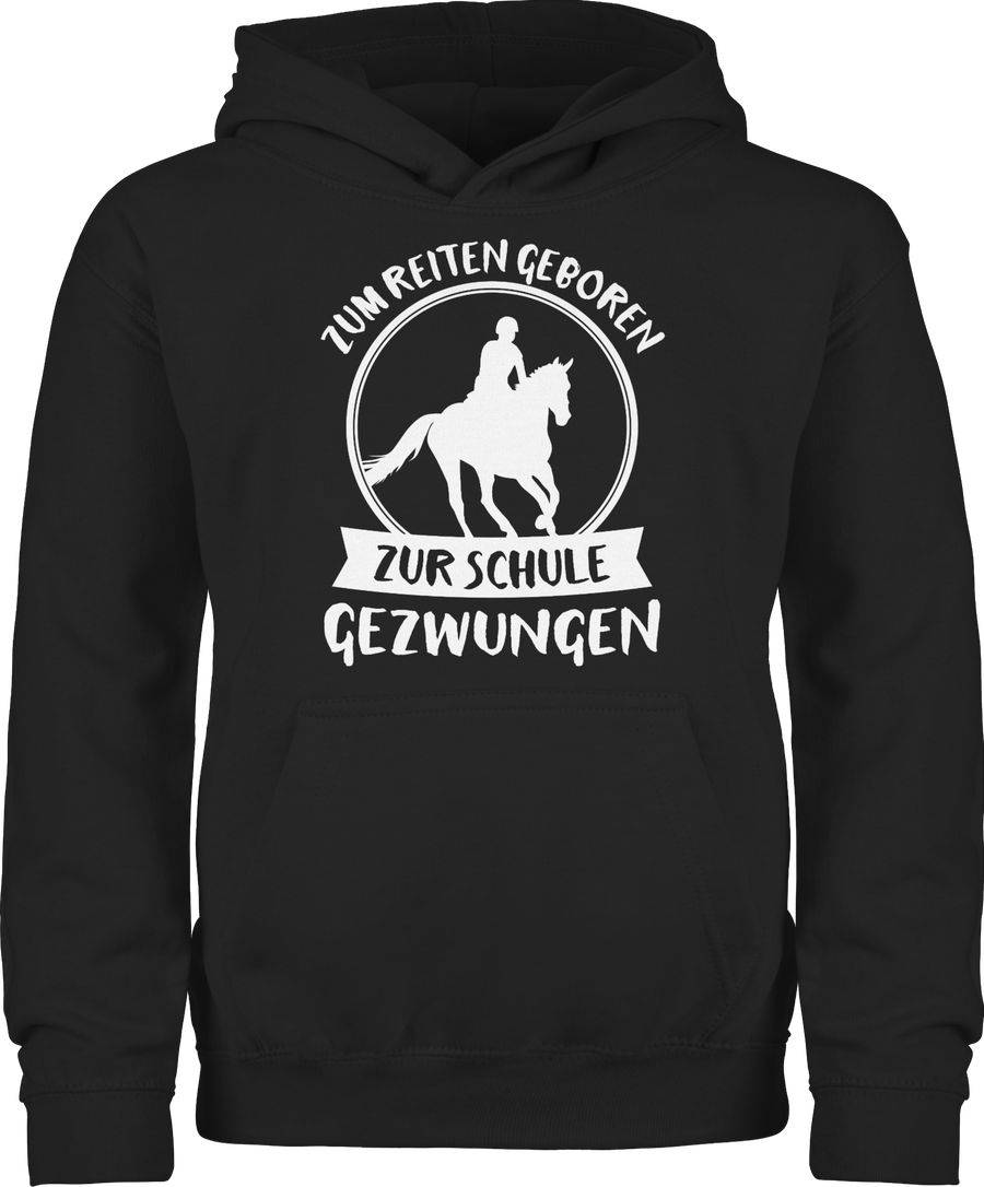 Shirtracer Zum Reiten geboren zur Schule gezwungen: Tshirt Gym Bag Shirtracer