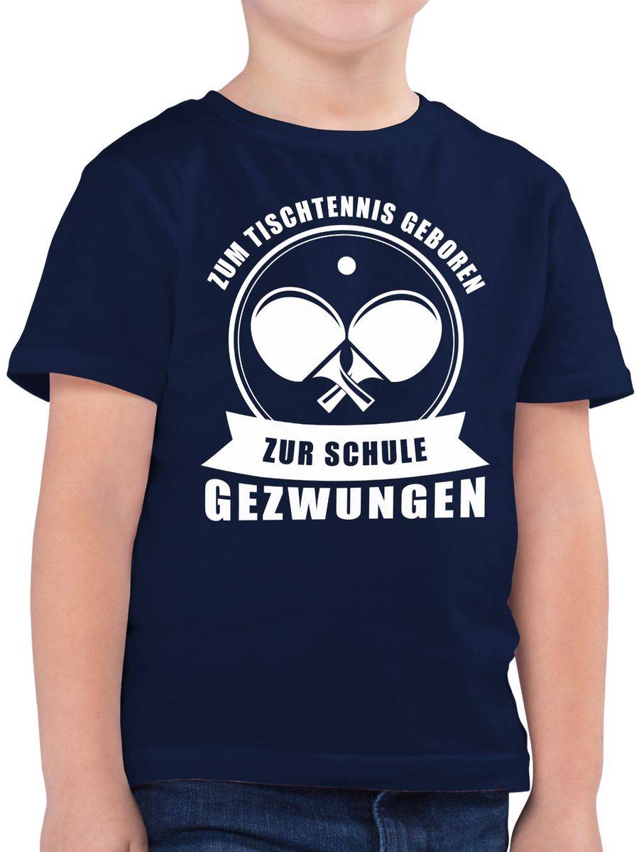 Shirtracer Zum Tischtennis geboren. Zur Schule gezwungen Shirts & Mehr Shirtracer