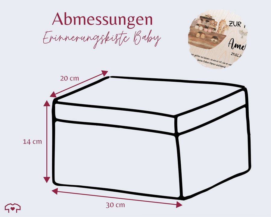 Shirtracer Zur Taufe Mit Spruch Arche Noah Erinnerungskiste Taufe Shirtracer