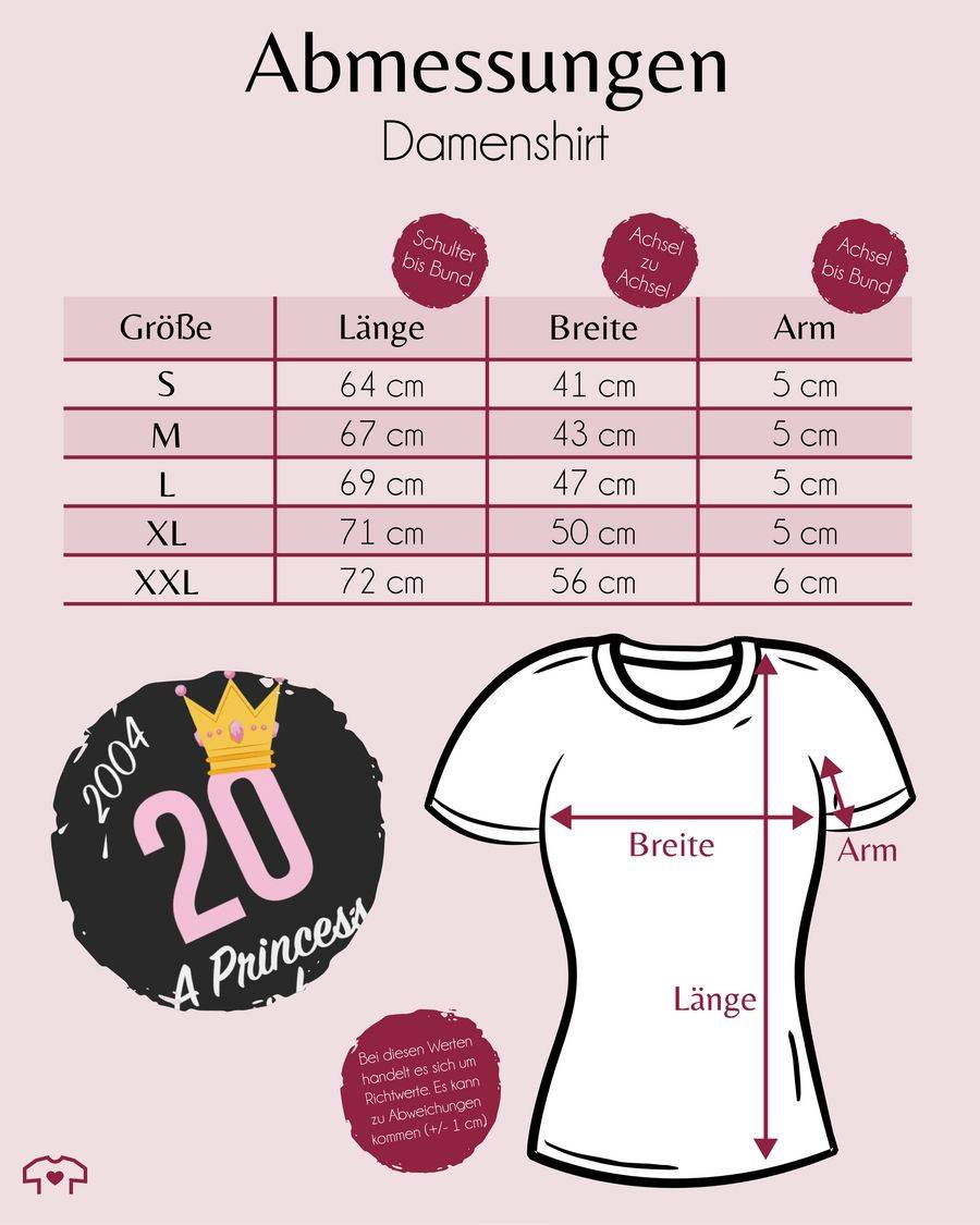 Shirtracer Zwanzigster Mädchen Princess 2004: Tshirt Turnbeutel Shirtracer