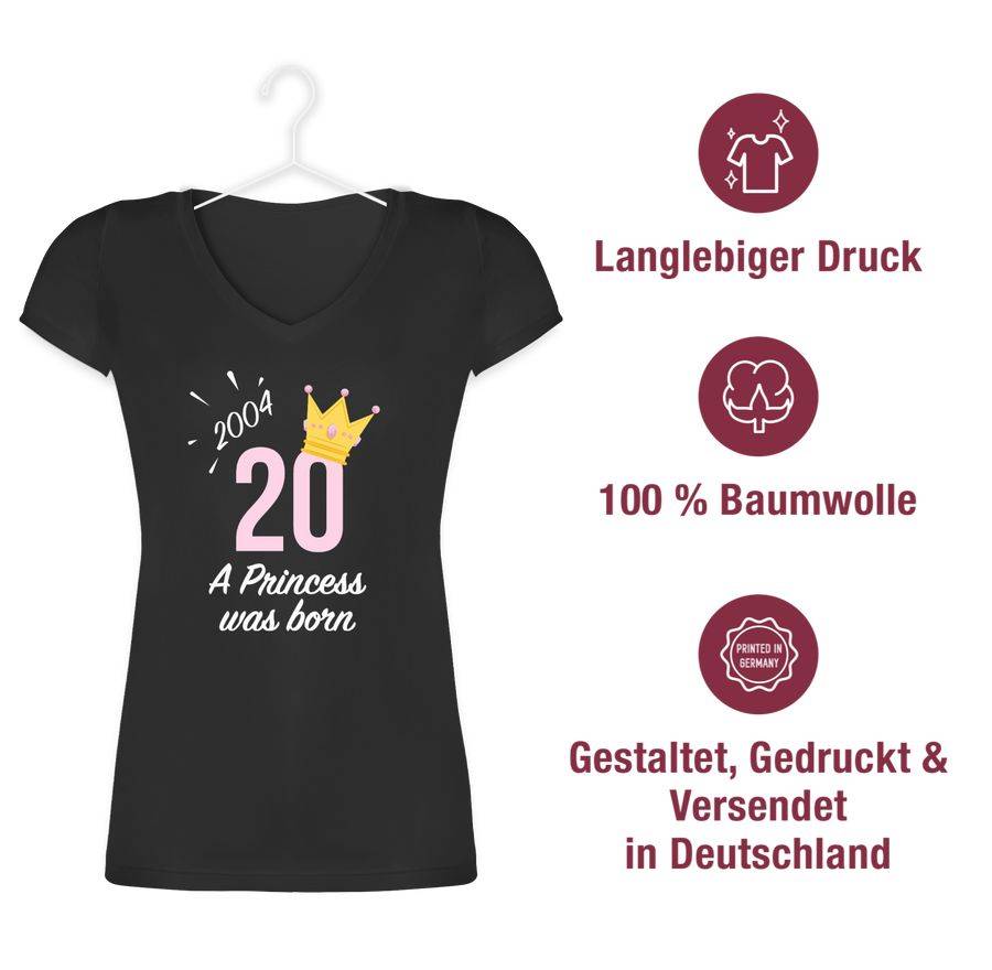 Shirtracer Zwanzigster Mädchen Princess 2004: Tshirt Turnbeutel Shirtracer