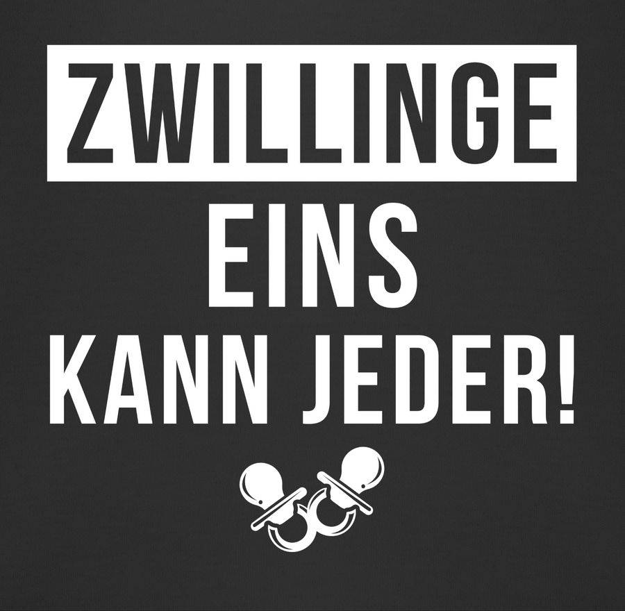 Shirtracer Zwillinge - EINS Kann Jeder: Tshirt Rucksack Shirtracer