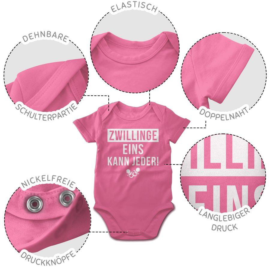 Shirtracer Zwillinge - EINS Kann Jeder: Tshirt Rucksack Shirtracer