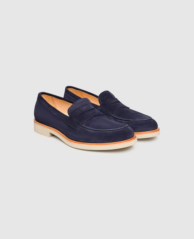 Shoepassion Ben PL Loafer In Navy - Henry Stevens Shoepassion