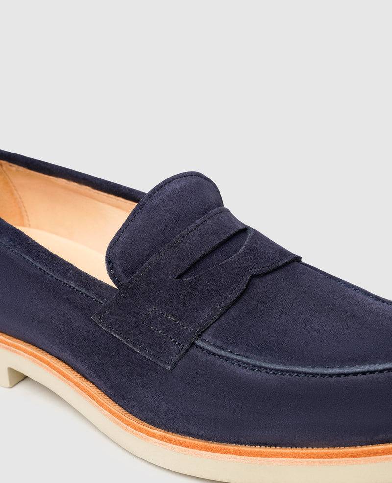 Shoepassion Ben PL Loafer In Navy - Henry Stevens Shoepassion