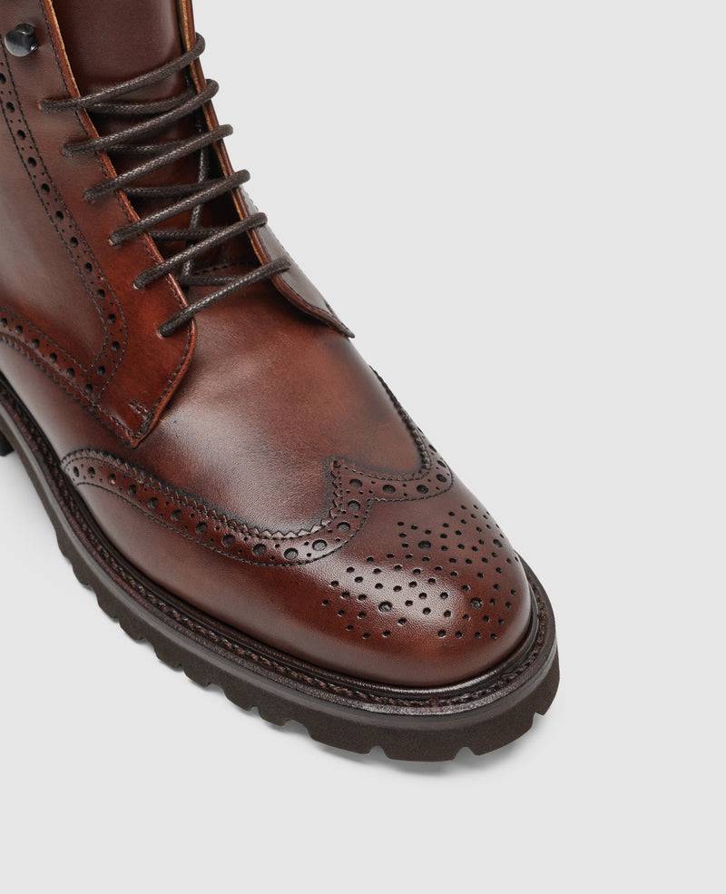 Shoepassion Bonnie FBDB5 Derby Boot In Mittelbraun - Henry Stevens Shoepassion