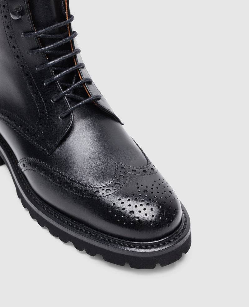 Shoepassion Bonnie FBDB5 Derby Boot In Schwarz - Henry Stevens Shoepassion