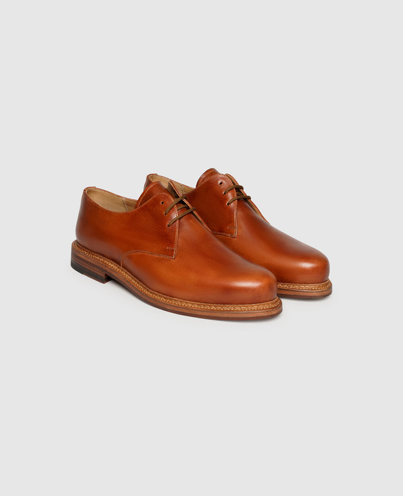 Shoepassion Buda Plain MA Derby In Amber - Heinrich Dinkelacker Shoepassion