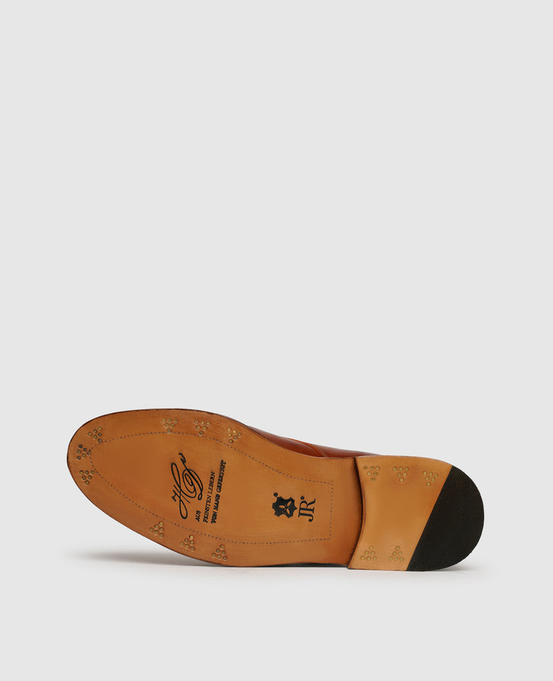 Shoepassion Buda Plain MA Derby In Amber - Heinrich Dinkelacker Shoepassion