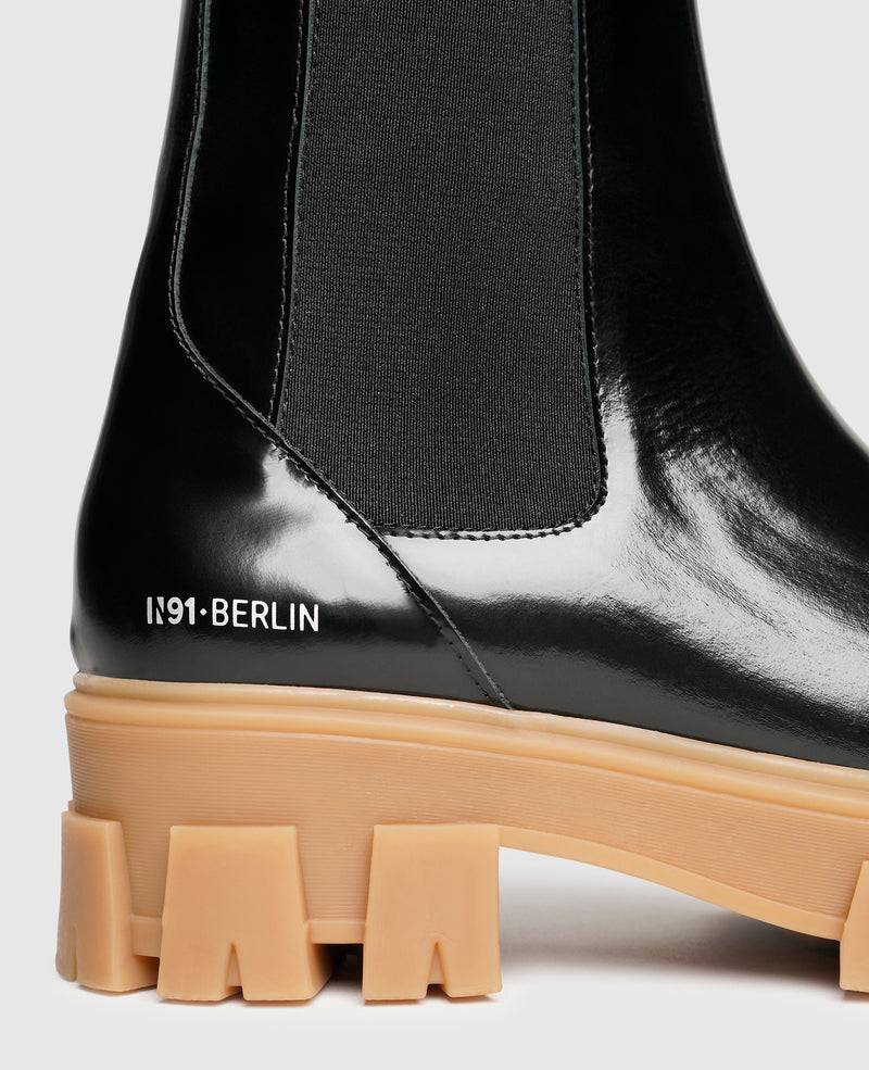 Shoepassion Chelsea-Boots Aus Glattleder Mit Plateausohle Für Damen N91 Shoepassion