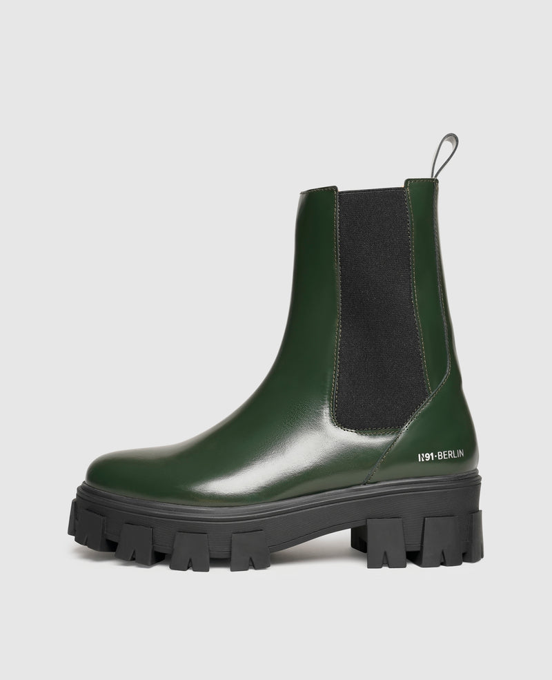 Shoepassion Chelsea-Boots aus Glattleder mit Plateausohle für Damen N91 Shoepassion