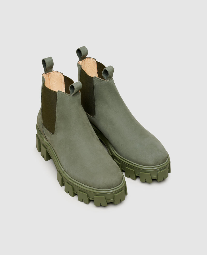 Shoepassion Chunky Chelsea Boot Aus Nubuk Für Damen N91 Bei Shoepassion