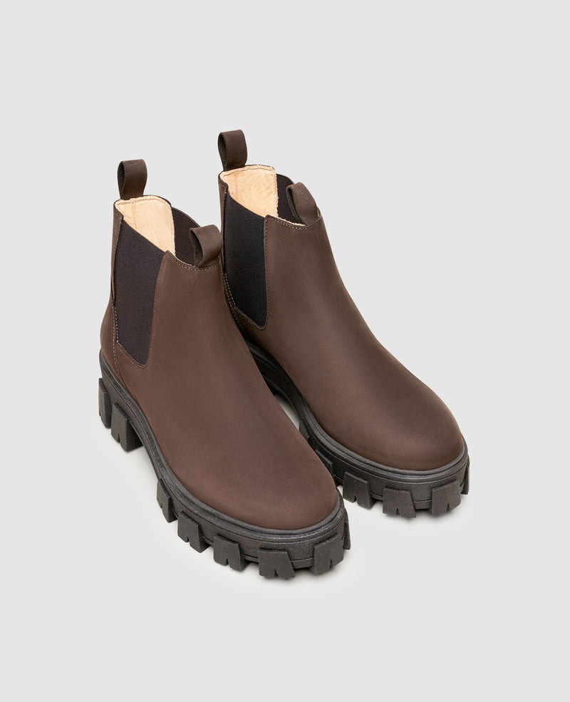Shoepassion Chunky Chelsea Boot Aus Nubuk Für Damen N91 Bei Shoepassion