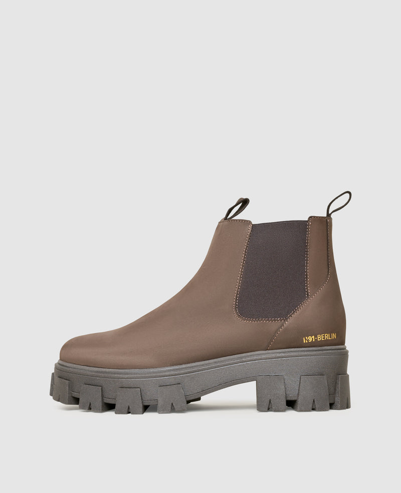 Shoepassion Chunky Chelsea Boot aus Nubuk für Damen N91 bei Shoepassion