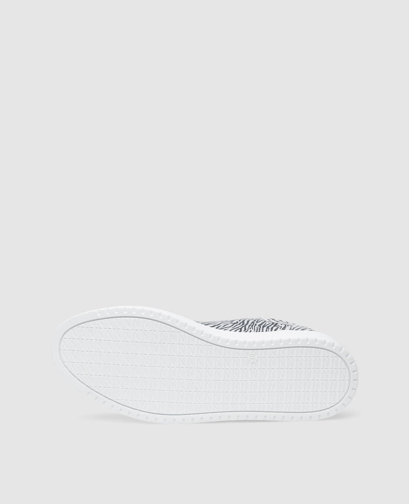 Shoepassion Court W AA Sneaker In Zebra - N91 Shoepassion