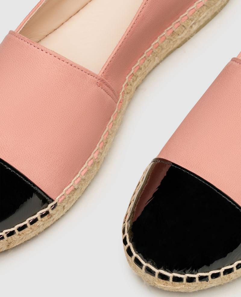 Shoepassion Damen-Espadrilles Aus Nubuk Und Lackleder Henry Stevens Shoepassion