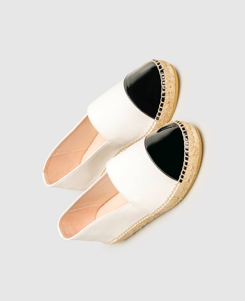 Shoepassion Damen-Espadrilles Aus Nubuk Und Lackleder Henry Stevens Shoepassion