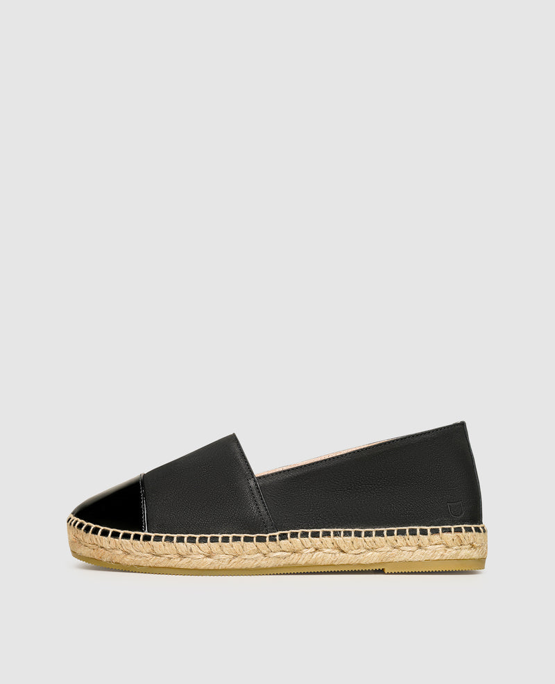 Shoepassion Damen-Espadrilles aus Nubuk und Lackleder Henry Stevens Shoepassion