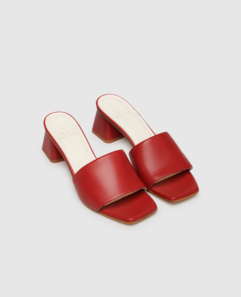 Shoepassion Damen-Pantolette In Angesagter Karree-Form Henry Stevens Shoepassion