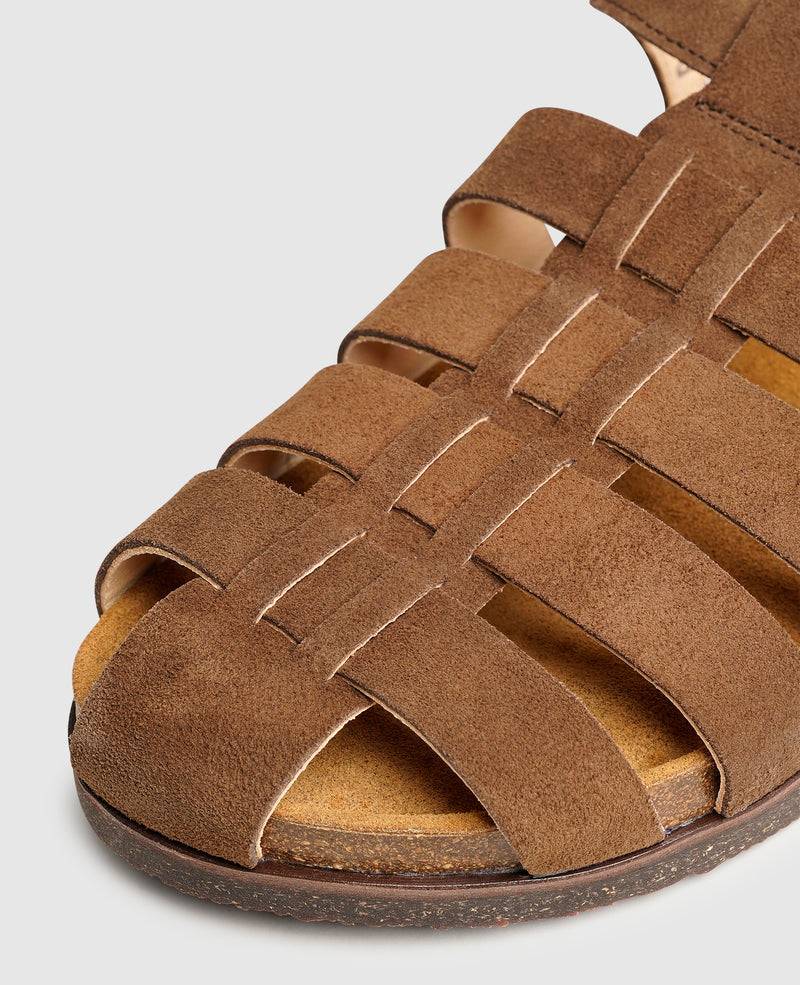 Shoepassion Drew FSI Sandale In Braun - Henry Stevens Shoepassion