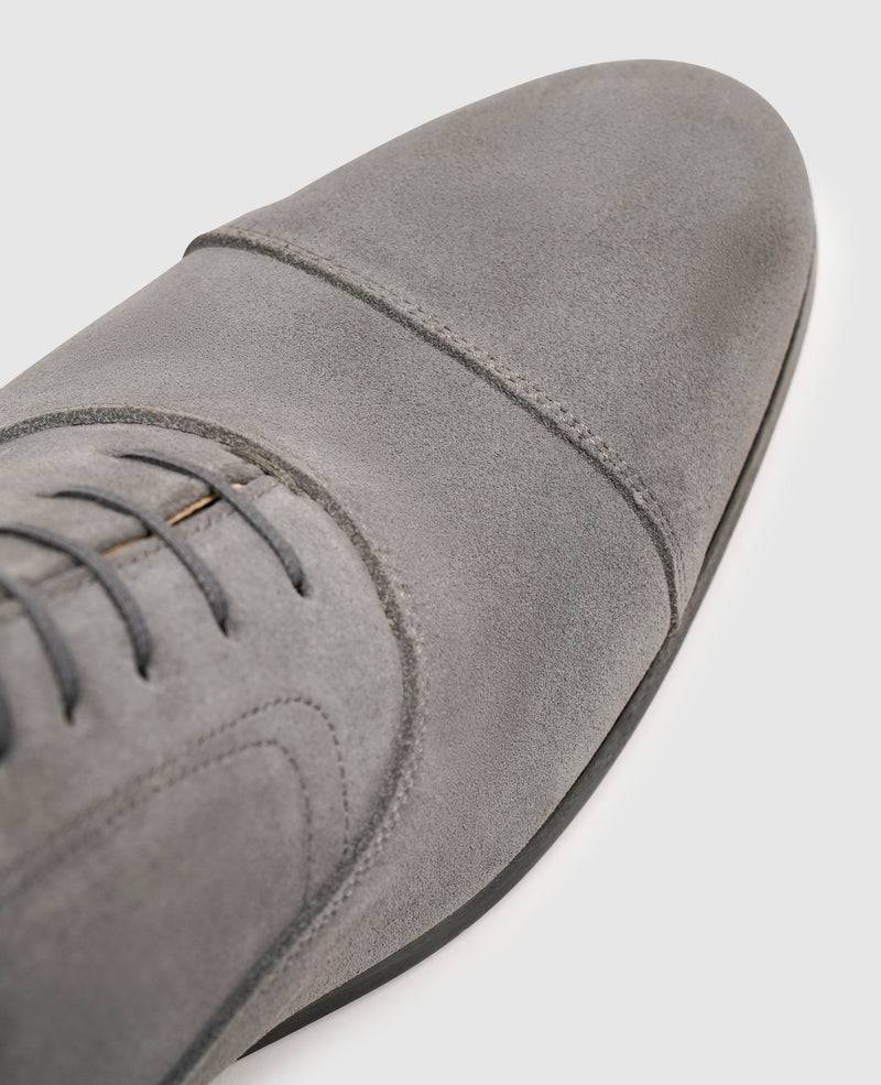 Shoepassion Dynamische Captoe Oxford Herrenschuhe Aus Samtigem Velours Shoepassion