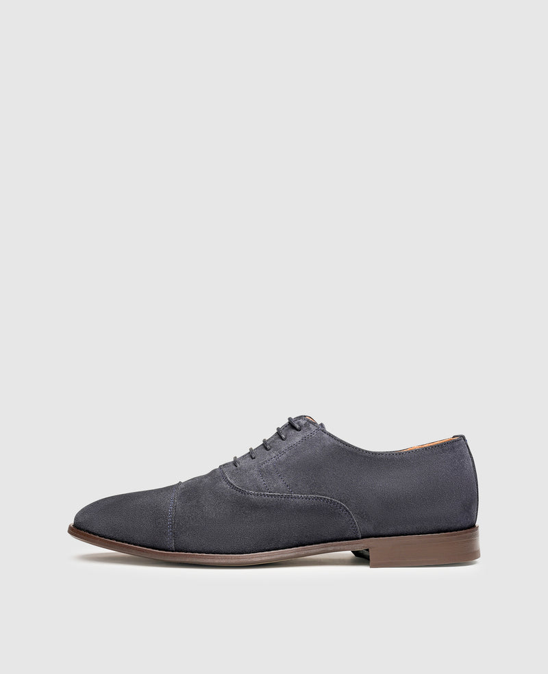 Shoepassion Dynamischer Captoe Oxford aus Velours Henry Stevens Shoepassion