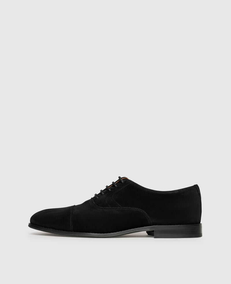 Shoepassion Dynamischer Captoe Oxford aus Velours Henry Stevens Shoepassion