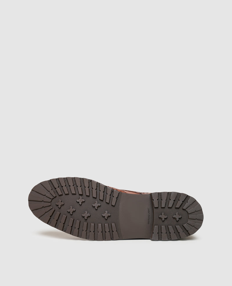 Shoepassion Edle Herren-Schnürboots Mit Patina & Lochmuster Henry Stevens Shoepassion